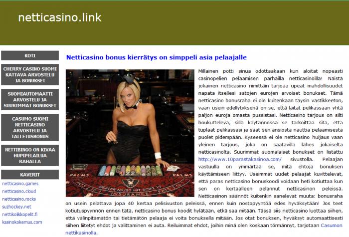 Netticasinot link arvostelu